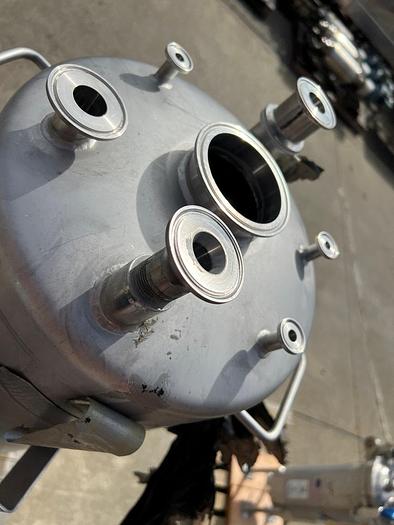 Used Tank, 30 Gallon, 316L Stainless Steel, 100 PSI, DT/DB, Alloy Products #S744749