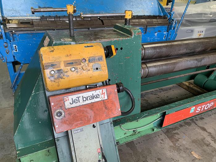 Used MORGAN MPR 1500mm x 10mm Power operated Pyramid Rollers