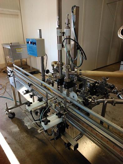 Used     INLINE TWIN PISTON PRODUCT FILLER @ AMERICA'S STEAM KETTLE HEADQUARTERS !  (#818C)                                                                    