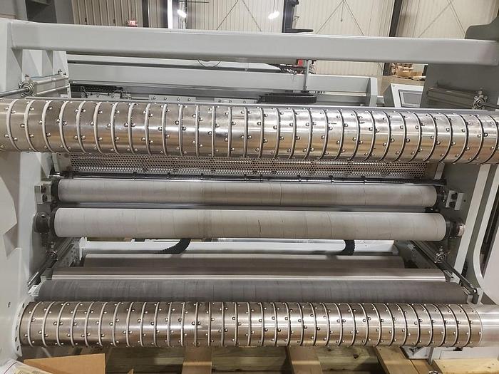 Used 63" WIDE UNIVERSAL X6 SLITTER REWINDER MFG 2013