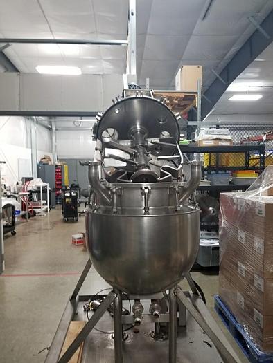 Used 120 LITER / 30 GALLON PARDO GREERCO AGI-MIX KETTLE – S/S – VAC – JKTD (#9476)