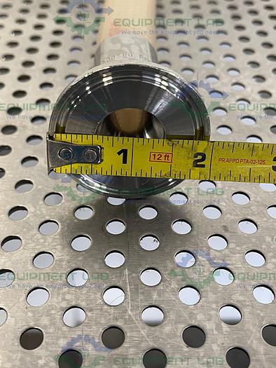 Used Pure Fit  12" Silicone Hose w/ 3/4" Sanitary Fitting to 1" Sanitary Fitting