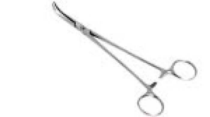 Used Forceps Artery Dissecting Mixter Curved 175mm (7in)