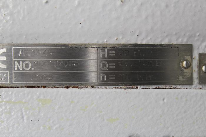 Used Sulzer APT33-4C Pump, Iron Casing, 3-Vane Stainless Impeller #43809