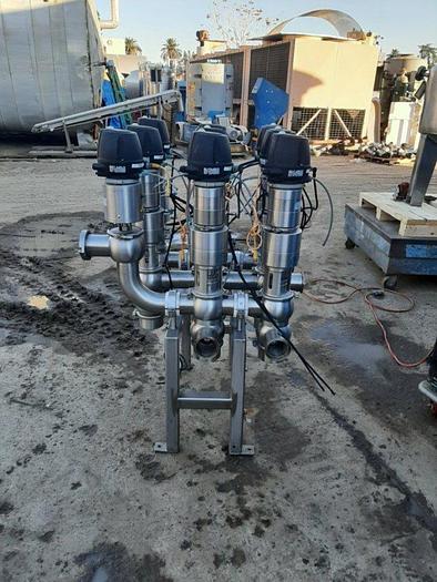 Used Valve, Shut-Off, 3", 316L Stainless Steel, GEA, Model MBO-OD3, Double-Seat #S744920