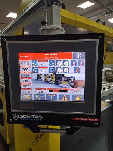 Used 2012 SOMTAS BAG MASTER L/INLINE  Flat & Satchel Paper Bag Making Machine with 4 col. Flexo