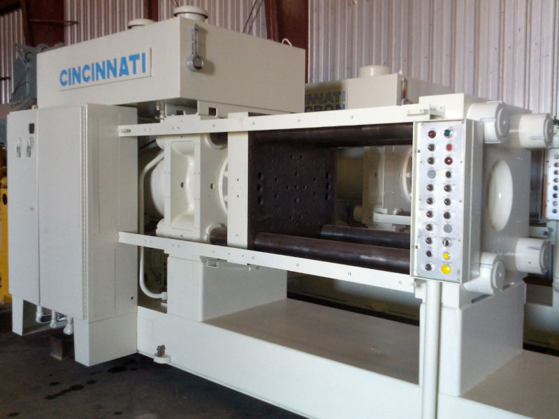 Used 375 Ton Cincinnati Hydraulic Extrusion Press; 4-Column Type