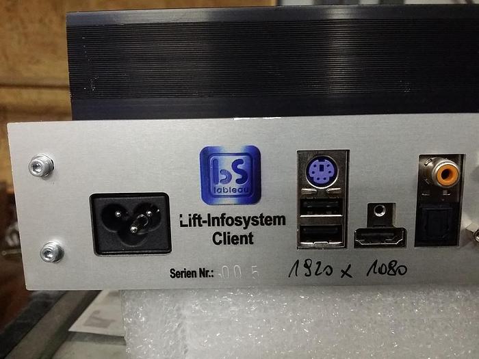 Ersatz Industrie PC 1 Client 1, Liftsteuerung, PC B1124 Info Tain BS Tableau, neuwertig -80%