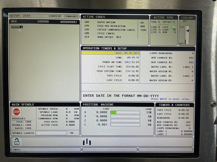 Used 2015 HAAS ST-10Y CNC Turning Center with Live Milling