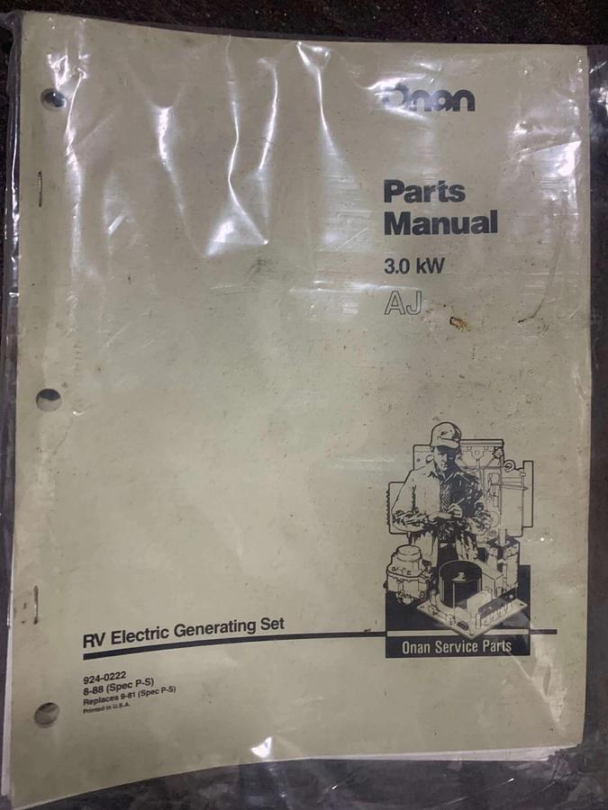 New Onan 2.5AJ Stationary Gasoline Generator 220V 50Hz | S/N: H890262200