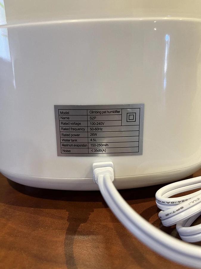 Used Hoofun S2P Climbing Pet Reptile Humidifier w/ Extension Tube - P/N: X003CWFHQL