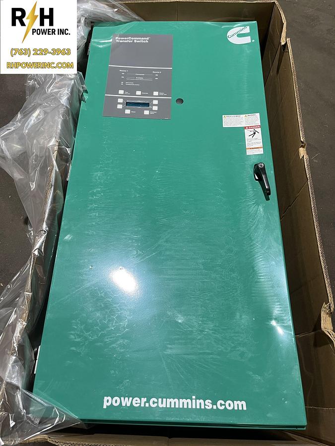 New 400 Amp 480 VAC Cummins OTPCC Spec. A Automatic Transfer Switch - S/N: C20M743814