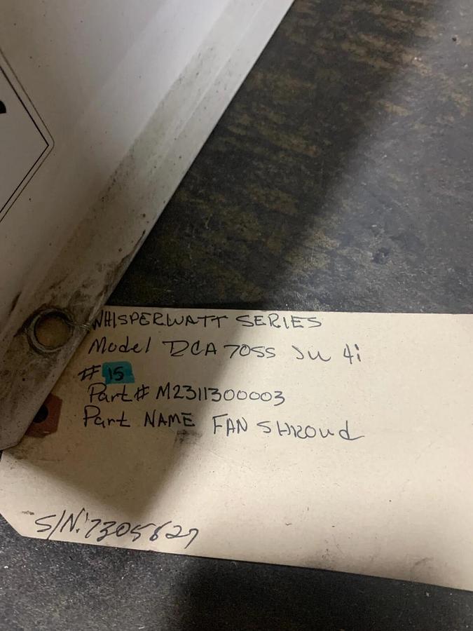 Used Used Multiquip MQ Power DCA70SSJU4i Fan Shroud | P/N: M2311300103 M2311300003