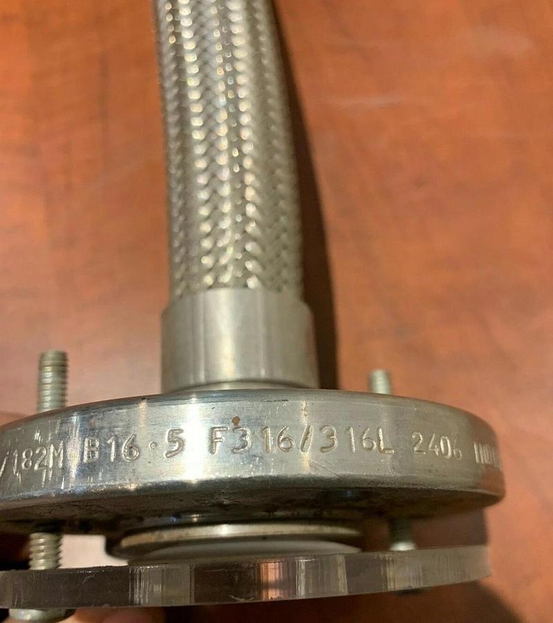 New 1" Flexible Braided Flex Tube Flange