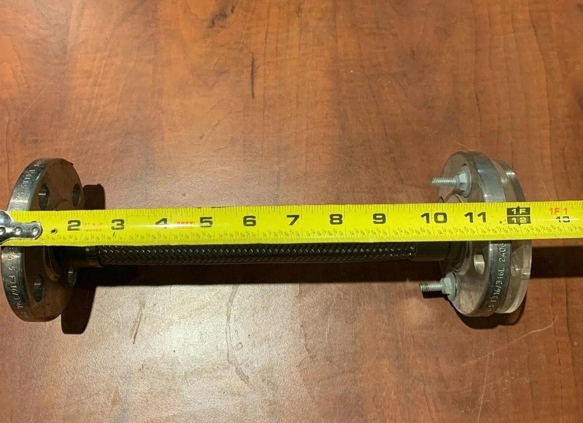 New 1" Flexible Braided Flex Tube Flange