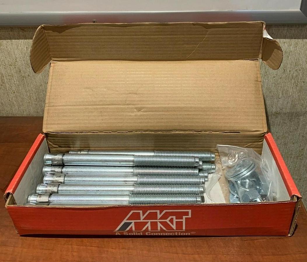 Used MKT Fastening 3/4" x 10" SUP-R-STUD Wedge Anchor 2634100 USA | (15 Pack)