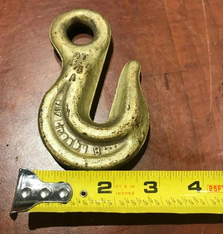 New Crosby 3/8" Eye Grab Hook Grade 80 | WLL: 7,100 lbs. | Rigging Lifting