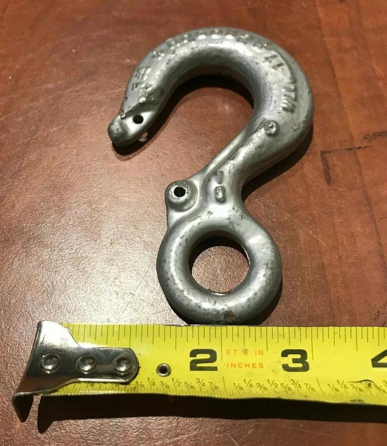 New Crosby Lifting Rigging Hook WLL 1 Ton (2,000 lbs.) | USA Grade GR 100