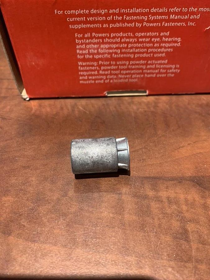 Powers Fasteners Calk-In 1 1/4" Length 3/8" Machine Bolt | P/N: 09230 (15 Pack)