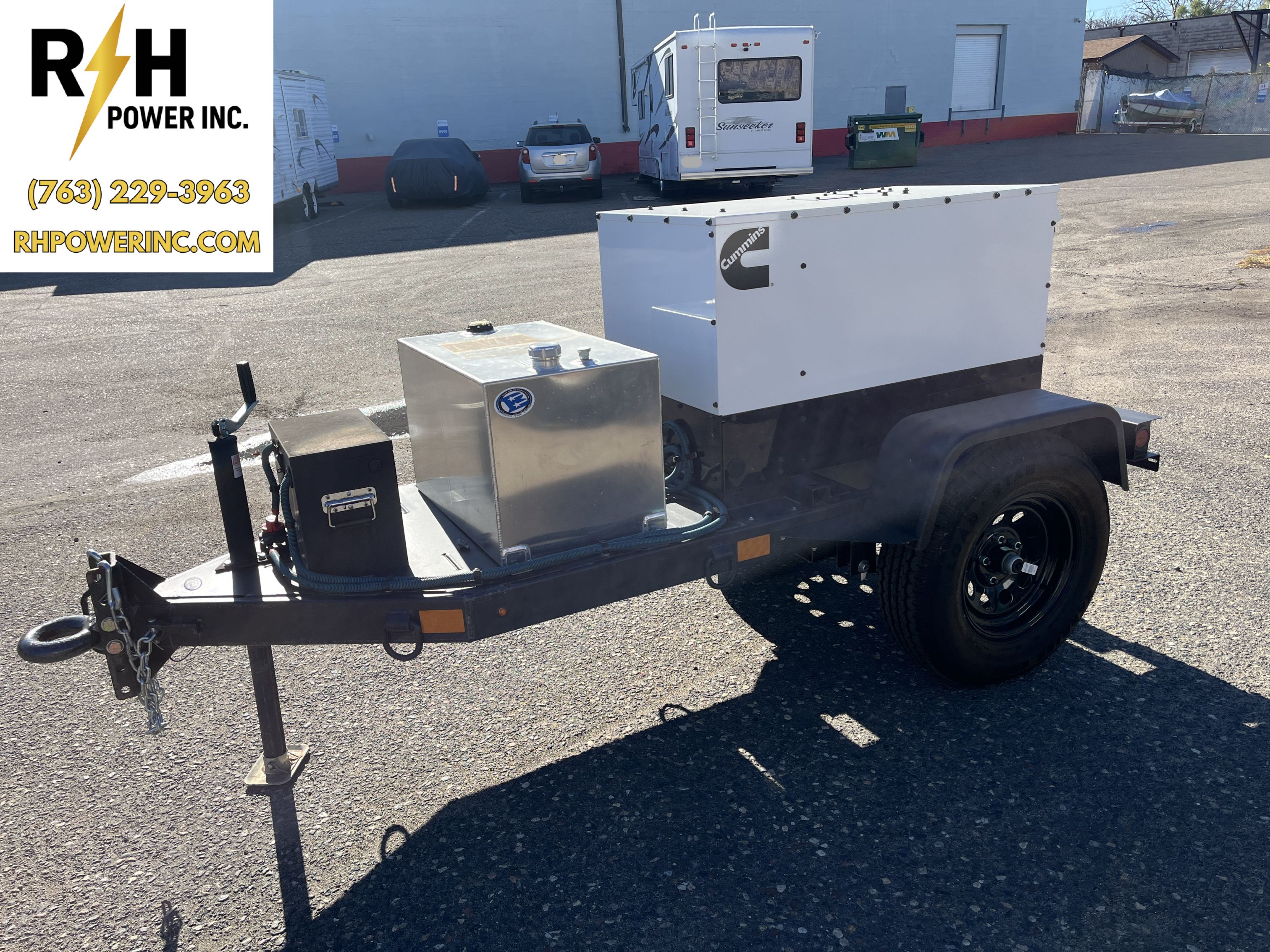New 12kW Cummins C12 D6RE Mobile Diesel Generator - S/N: C240319871