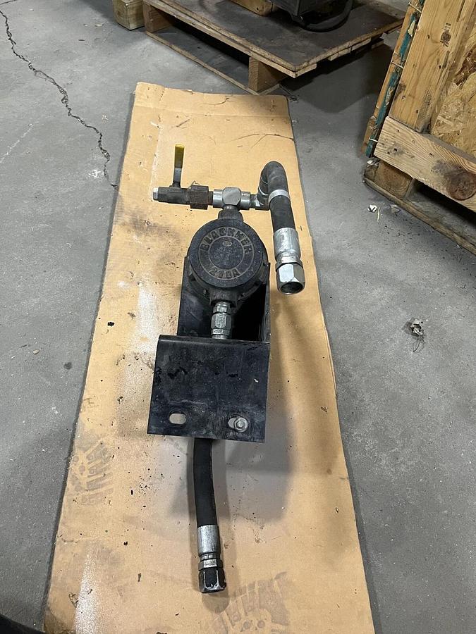 Used Blackmer 210A Rotary Hand Pump, Hose and Mount Assembly - P/N: 210A
