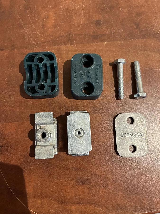 New Stauff Mounting Clamps P/N: CRA-212.7-PP-DP-AS-U-W3-K