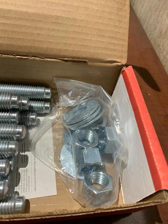 Used MKT Fastening 3/4" x 10" SUP-R-STUD Wedge Anchor 2634100 USA | (15 Pack)