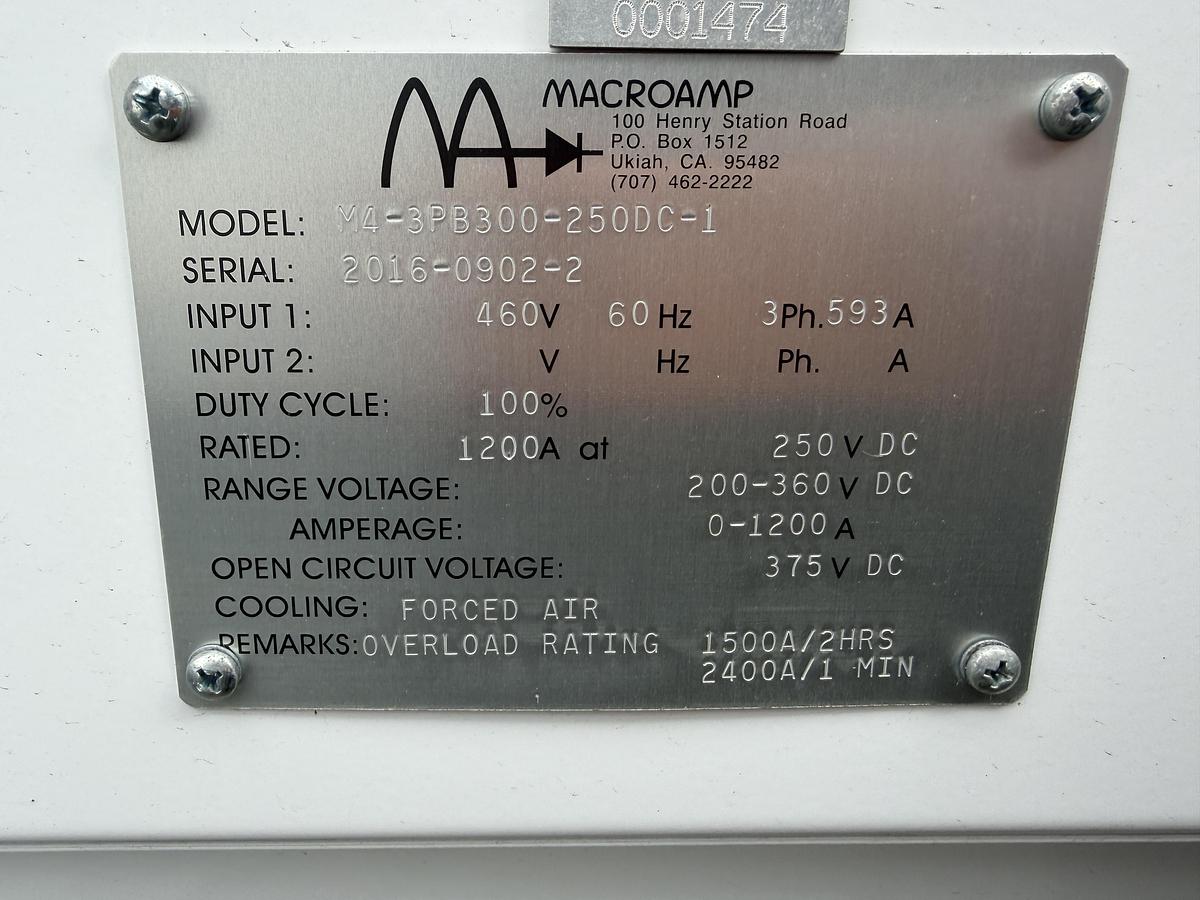 Used 2016 MacroAmp M4-3PB300-250DC-1