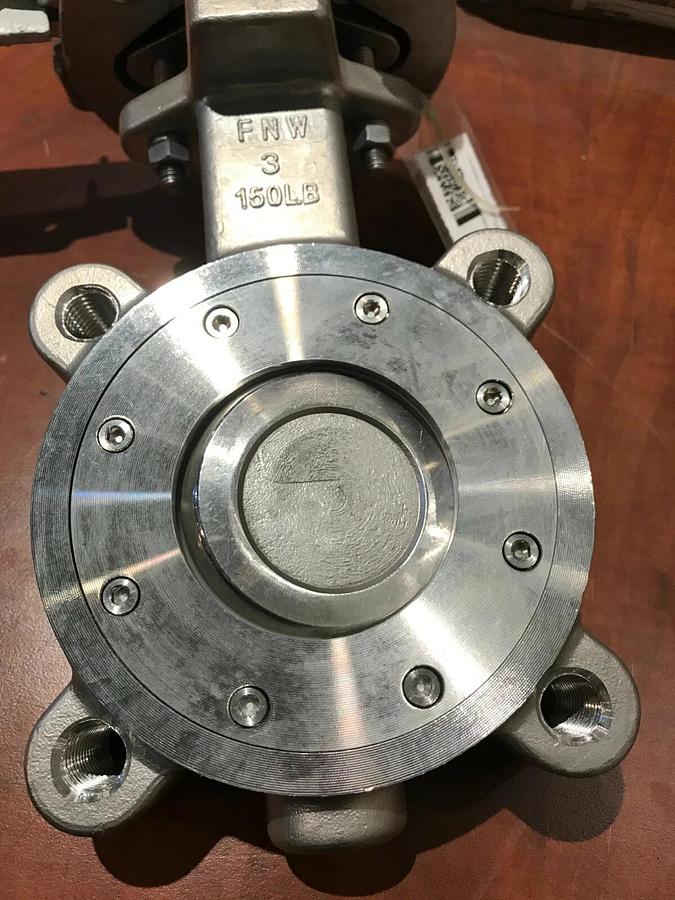 Used New 3" FNW NEWAY PTFE Double Offset Locking Butterfly Vavle | FNWHP1LSTLM 150LB