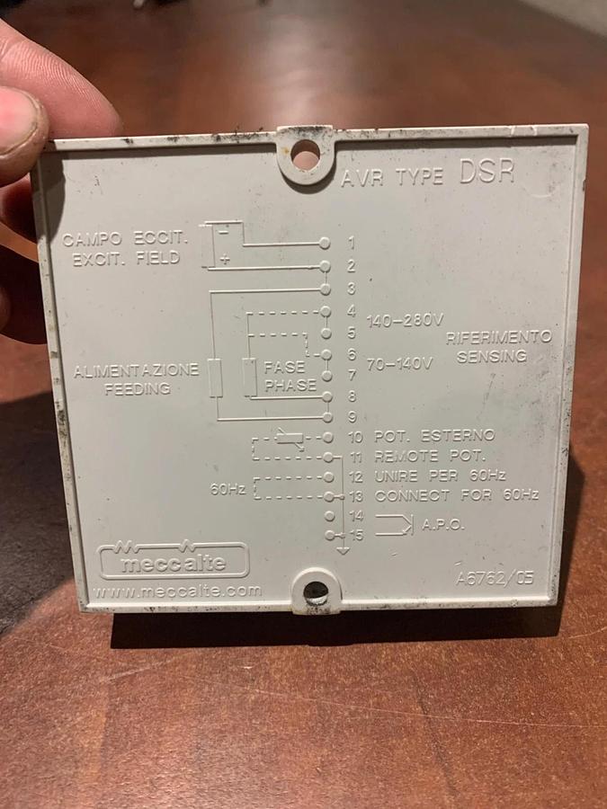 Used Used Genuine OEM Mecc Alte DSR AVR Voltage Regulator