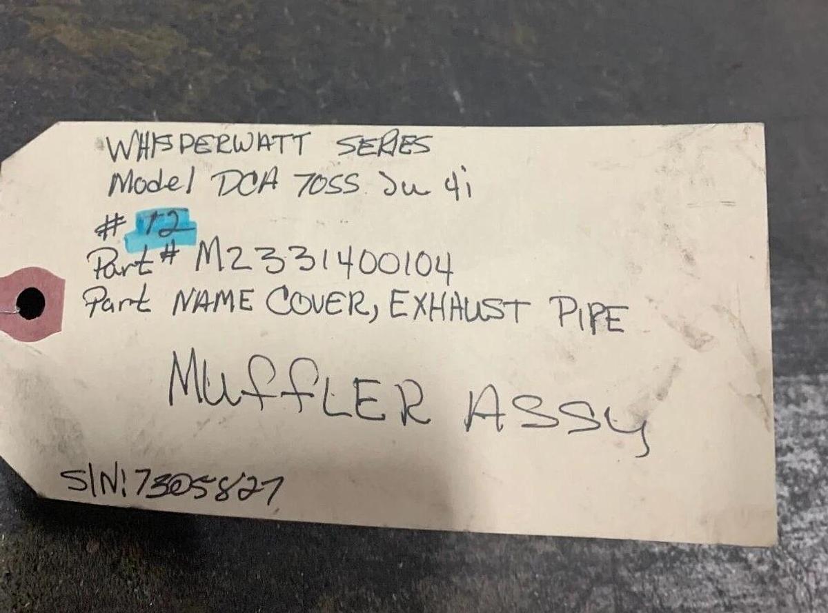 Used Used Multiquip Exhaust Pipe Cover and U-Bolt 3" | P/N: M2331400004 0602326060