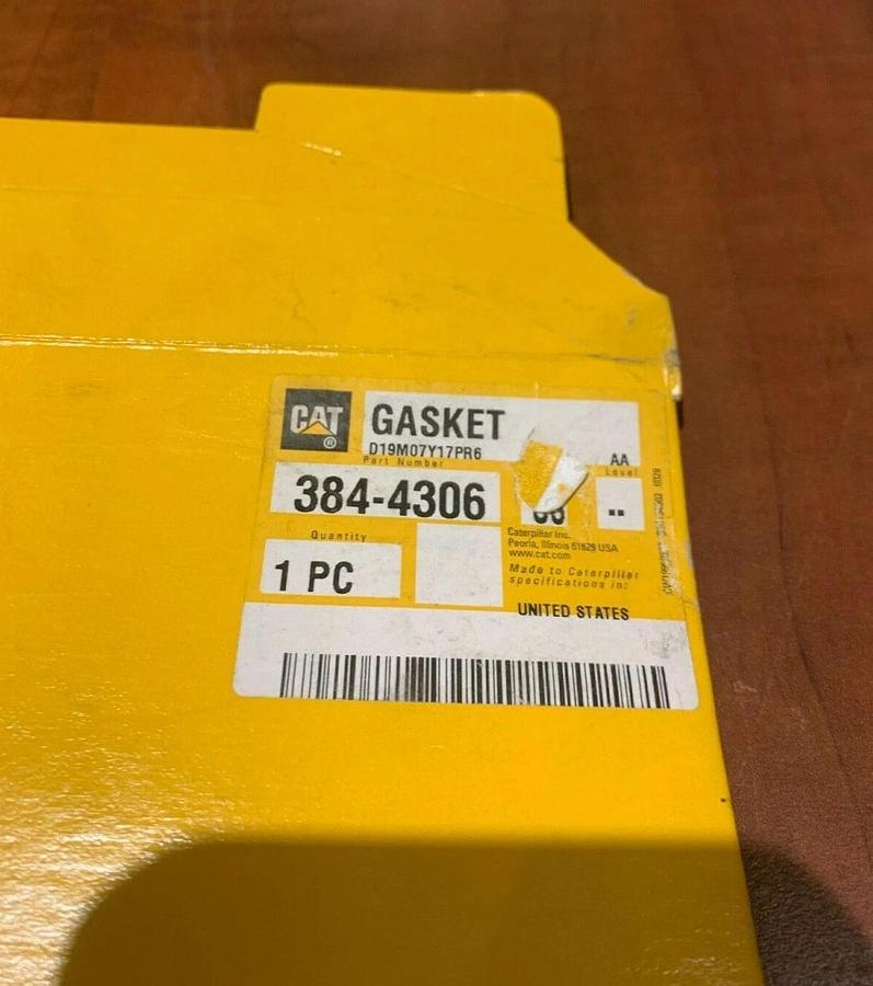 Used New Genuine OEM CAT Caterpillar Gasket 384-4306 3844306
