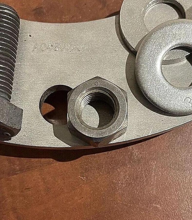 New Cummins Exhaust Plate Kit - Contains Plate, 8 Bolts, 8 Nuts & 16 Washers