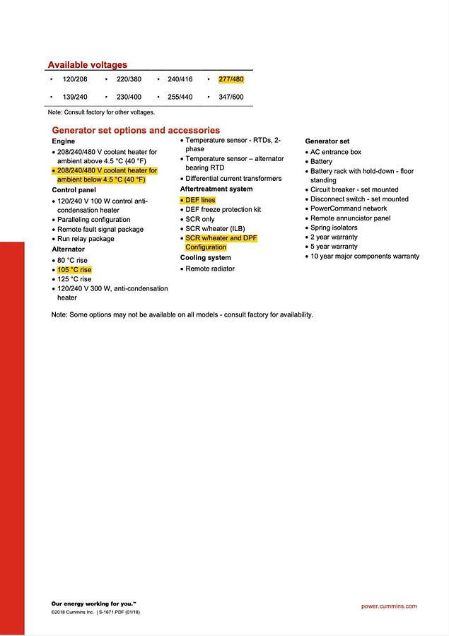 Used Used 1000kW Cummins DQFAH-QST30 (T4F) Stationary Diesel Generator Set