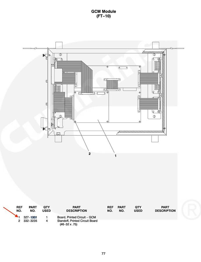Used New Cummins 3100 FT-10 Network Genset Communications Module PCB (GCM) | 327-1301