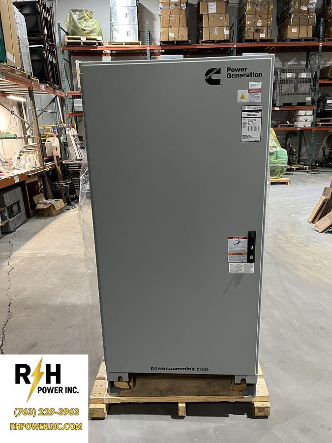 New 225 Amp 240VAC Cummins CXTC8 Spec. A Automatic Transfer Switch - S/N: H23M255578