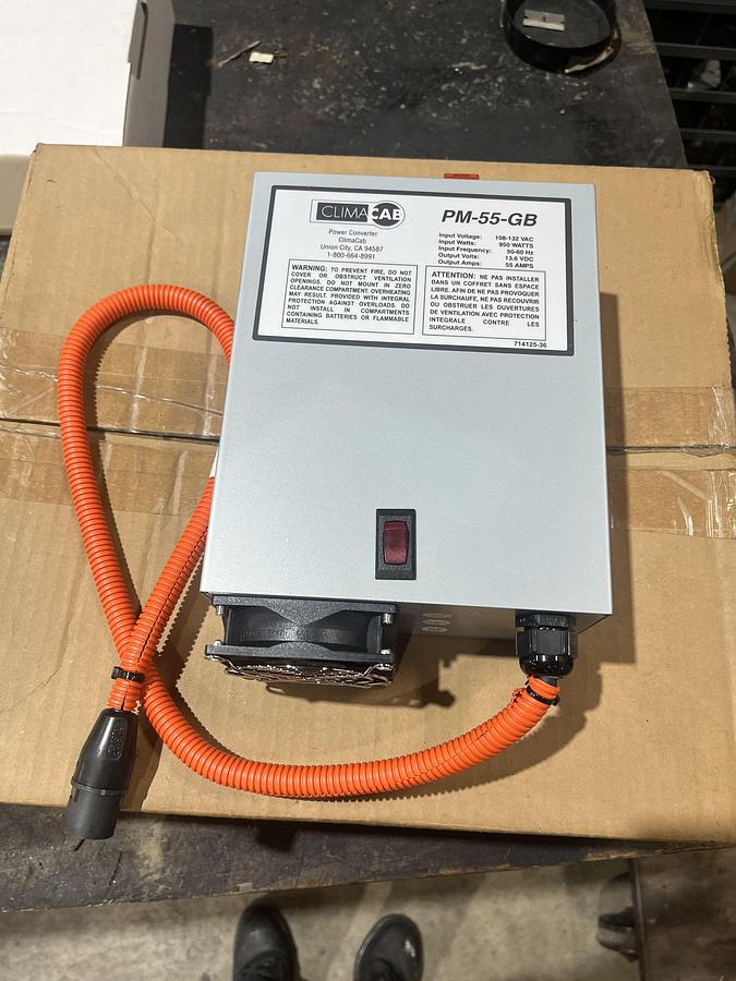 New ClimaCab PM-55-GB Battery Charger & Cabin Shore Power Converter - P/N: 613121-45