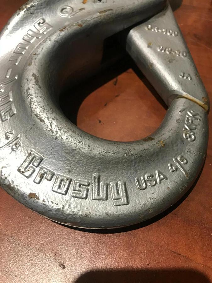 New Crosby Eye Shur-Loc 5/8" Rigging Lifting Hook | 22,600 lbs. WLL 1022941