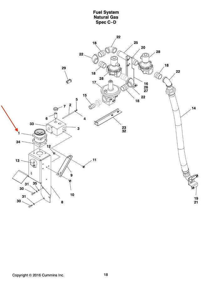Used Cummins Onan Woodward VM7450 Mixer Natural Gas Propane GGLA GGLB | P/N: 146-0851