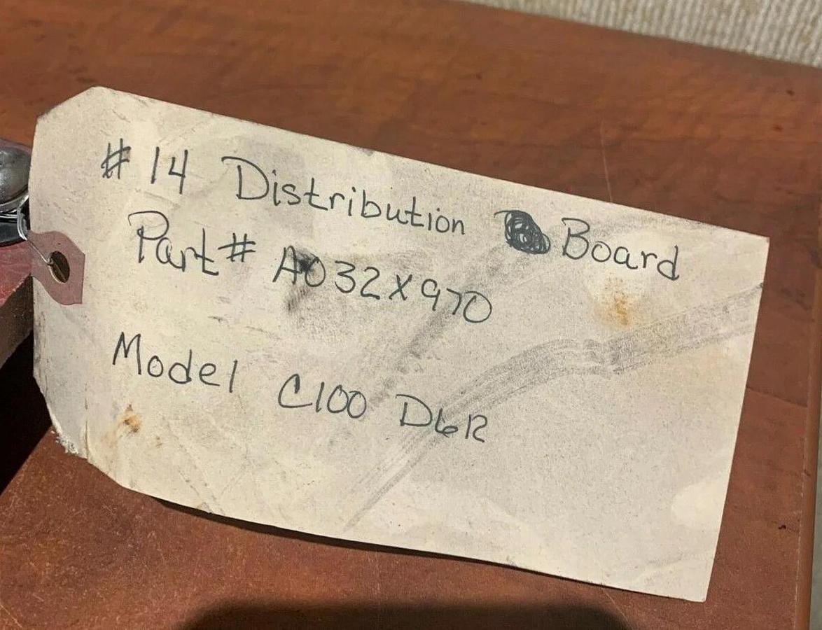 Used Used Cummins Power Distribution Board C100D6R | P/N: A032X970