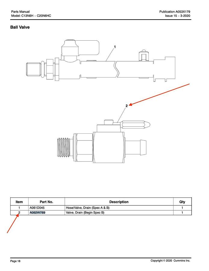 Used (100 Pack) Dapco Ball Valve M14 x 1.5" Jumbo 180 Deg. USA Made Cummins A062W789