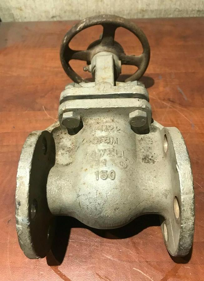 1" Powell CF8M Gate Valve 150 Stainless Steel | B-1122 FIG 2491