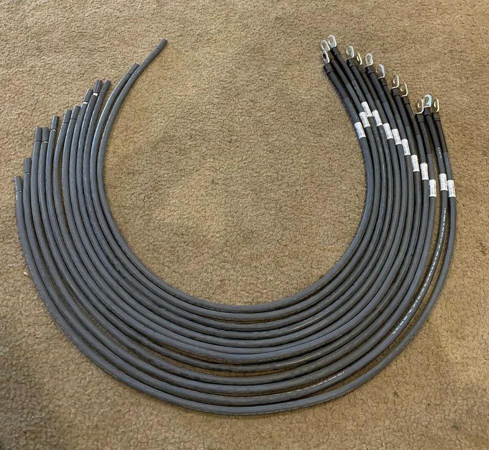 Used (12 Pack) 41" Long 4 AWG Electrical Lead Wire 600V USA | Cummins P/N: A034L458