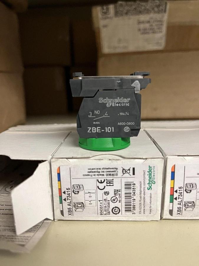 Used New Schneider Electric XB5AL73415 I/O Push Button Switch - P/N: A034T921