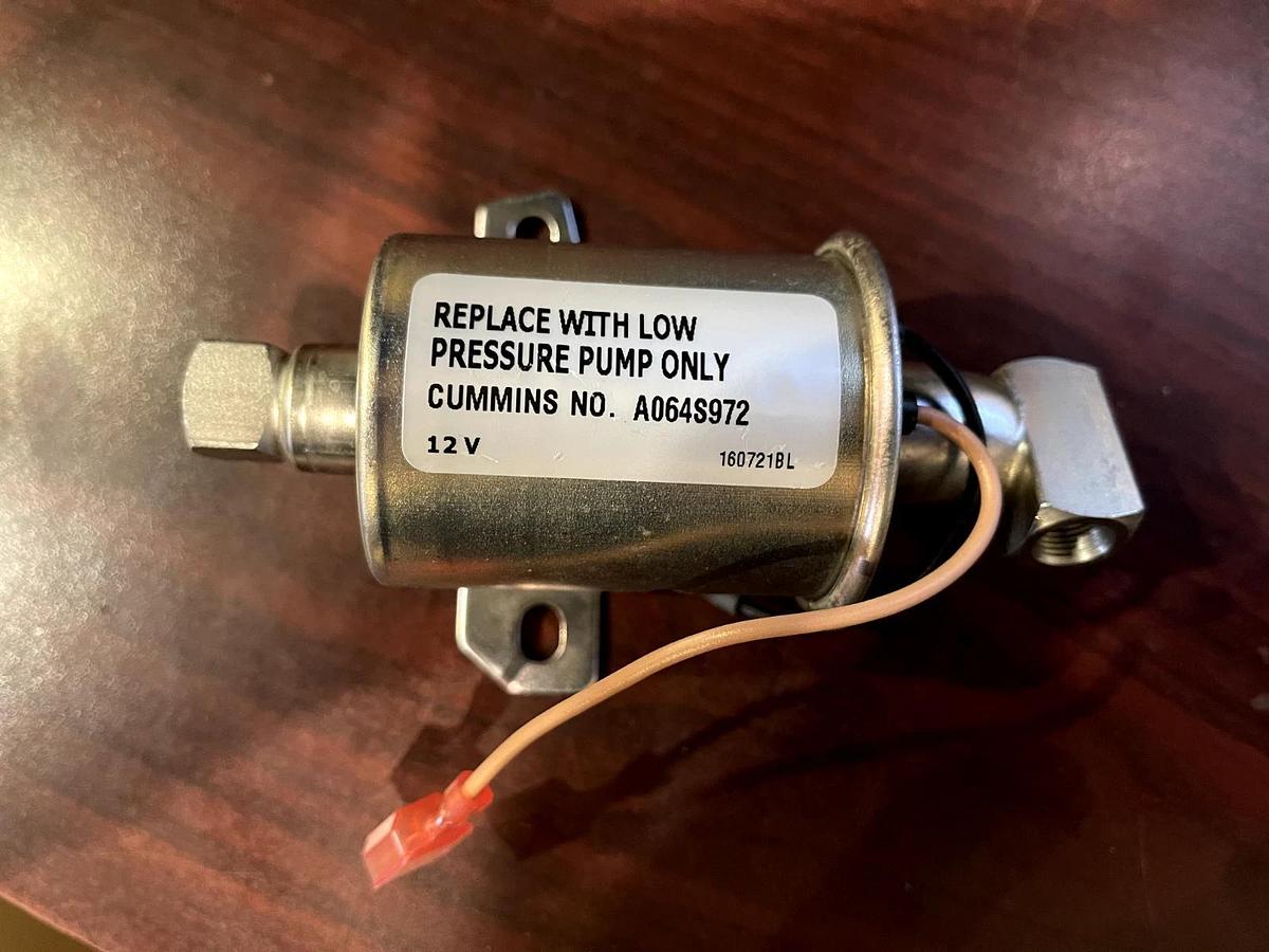 Used ONAN CUMMINS A064S972 RV GENERATOR FUEL PUMP