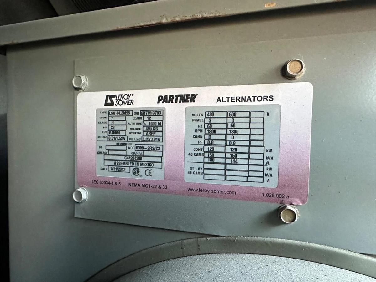 Used 150kVa Doosan G150WCU-3A-T4i Mobile Diesel Generator