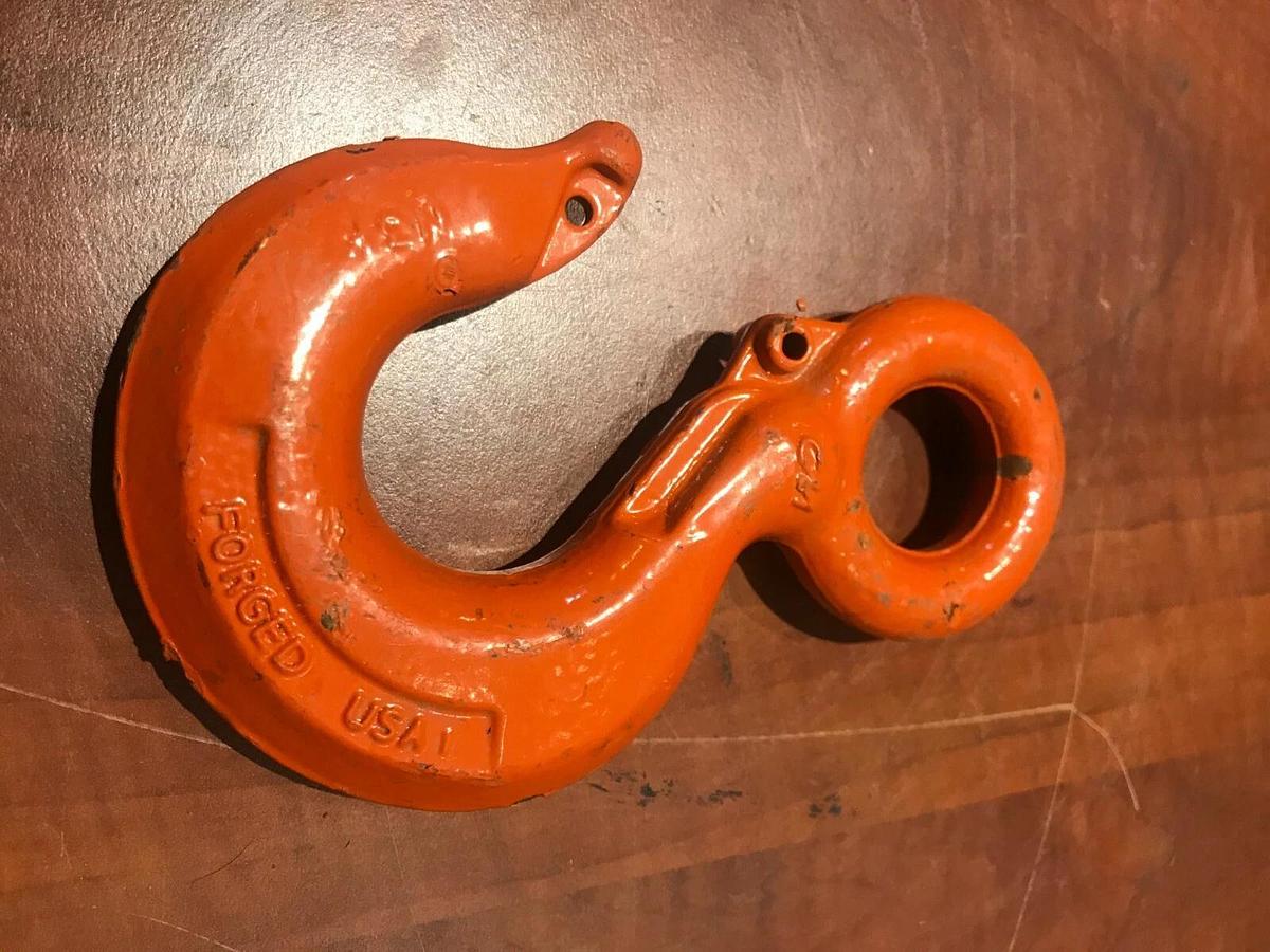 New 3 Ton (6,000 lb.) CM Forged Alloy Eye Lifting Hook | USA Rigging Lifting