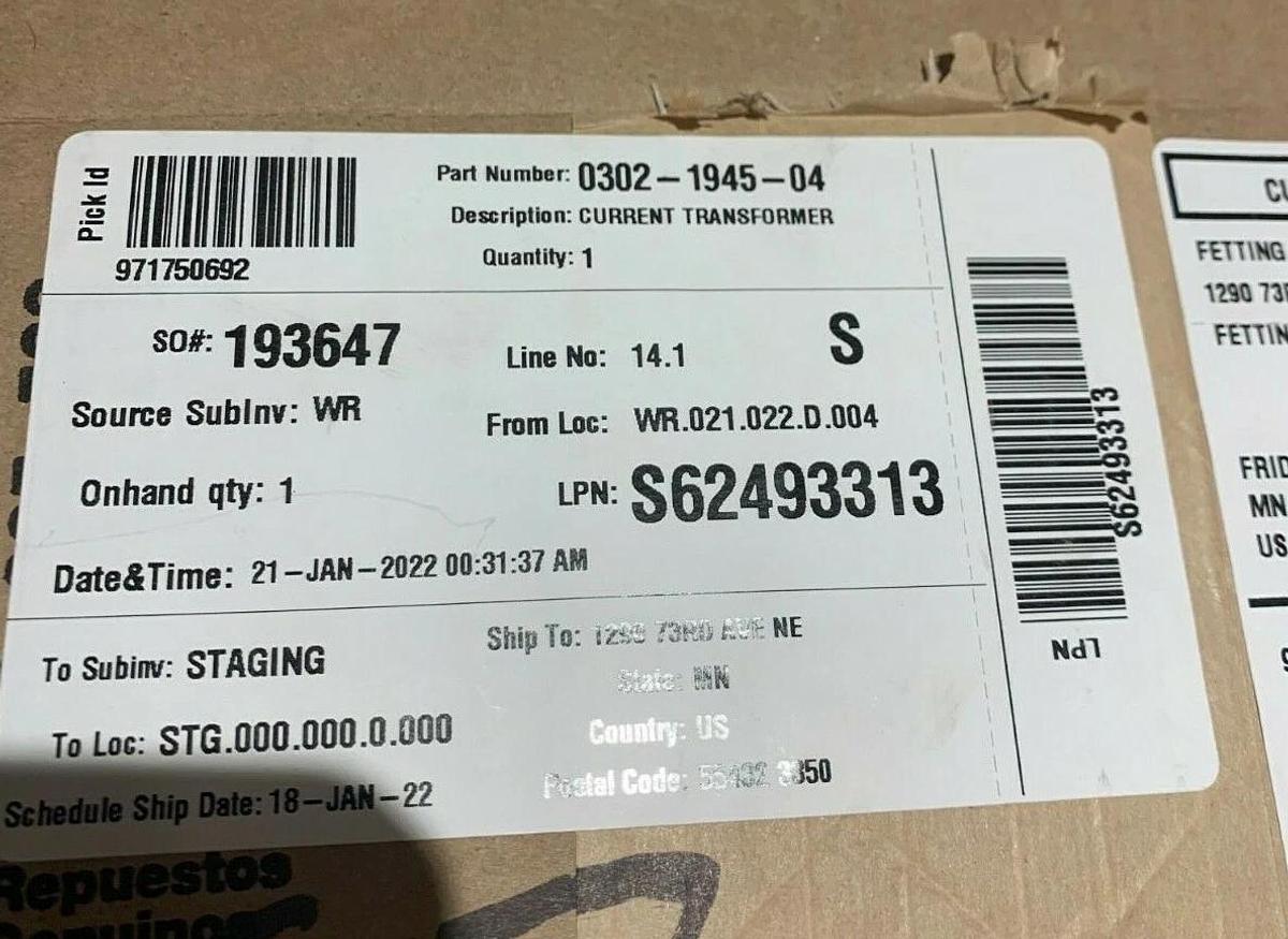 Used New Cummins / Instrument Transformers CT Current Transformer 250:5 | 302-1945-04