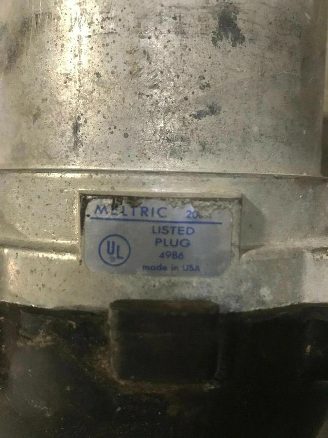 Used 40' 2/0 AWG 4 Conductor Meltric DS 200 Amp 3 Phase 480V Wire Cable