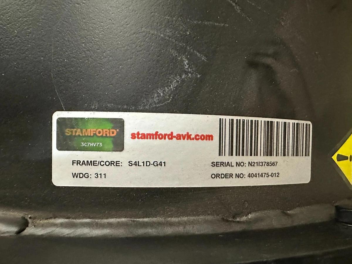 450kW Stamford Generator End | S4L1D-G41 480V/240V/208V 3Ph S/N: N21I378567